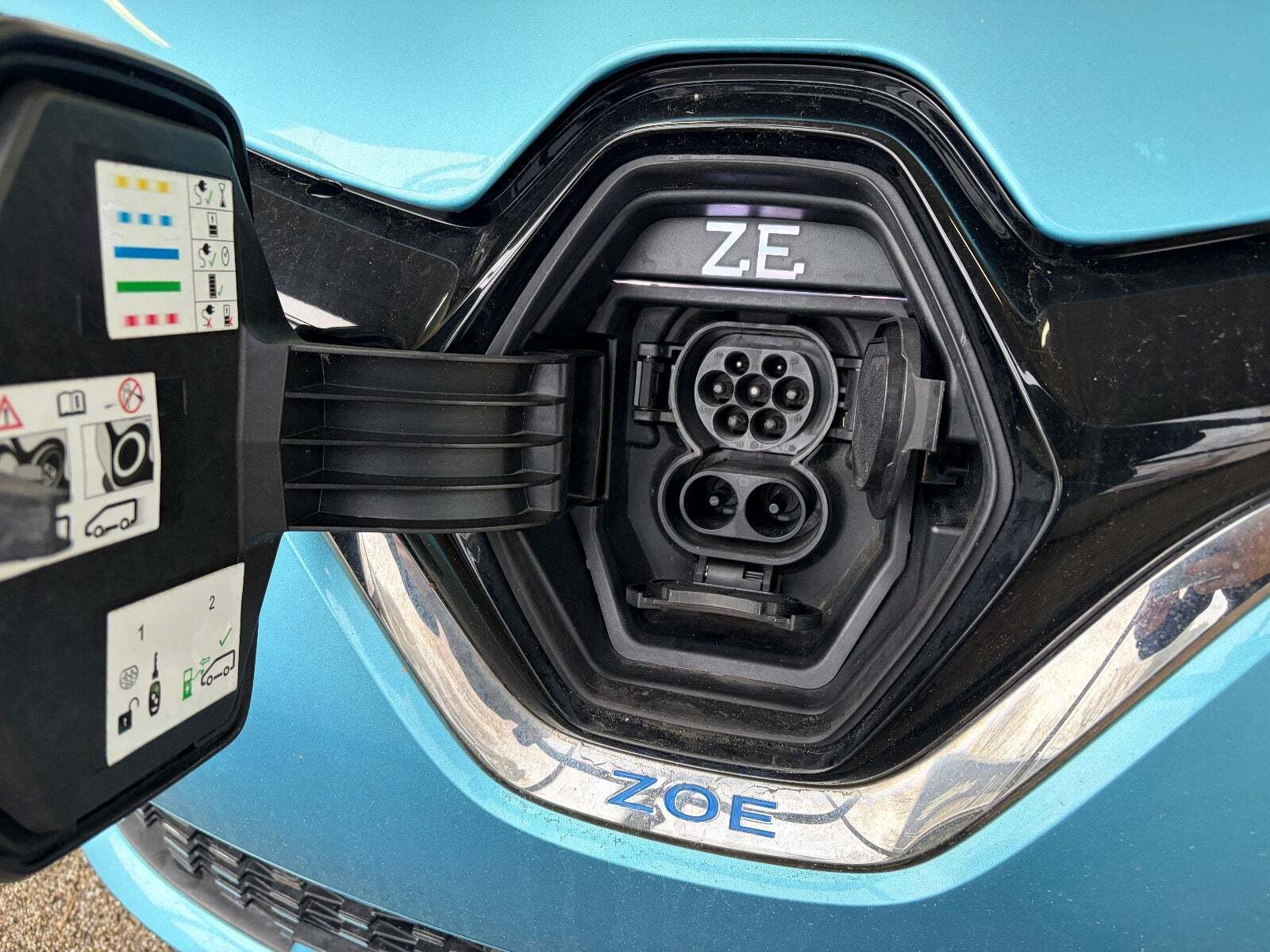 Blå Renault Zoe fra 2019