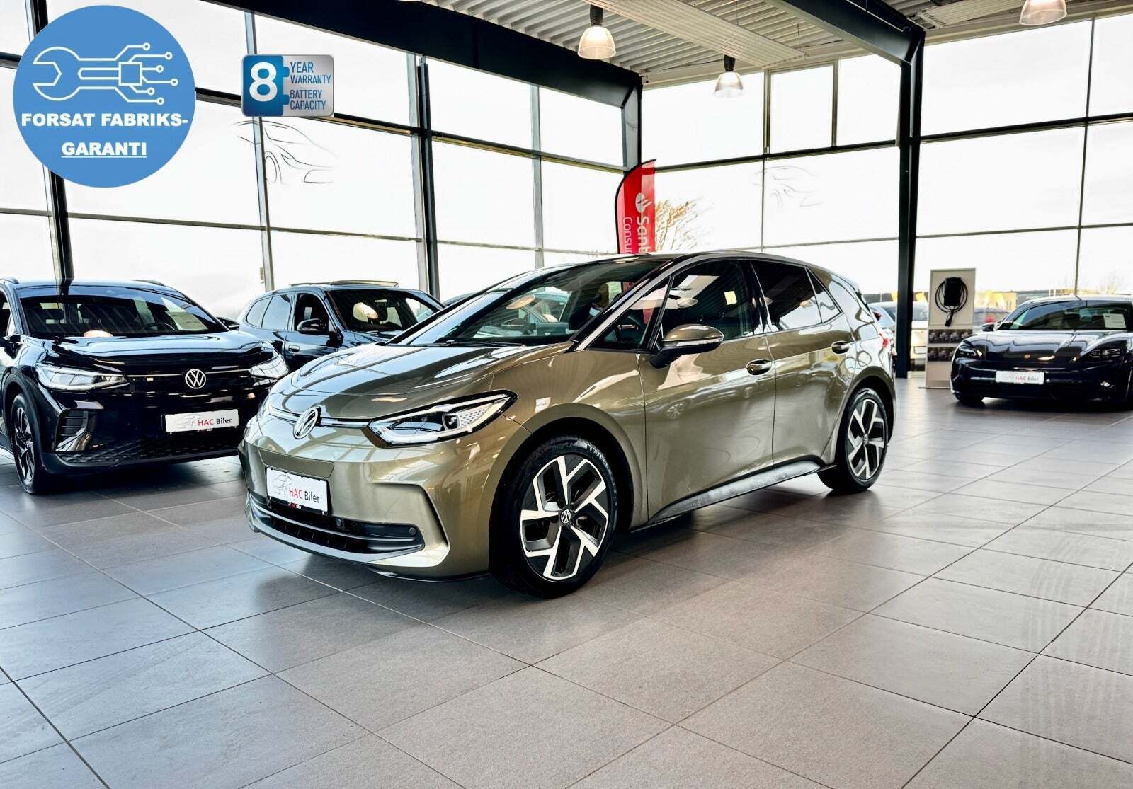 Grøn VW ID.3 fra 2023