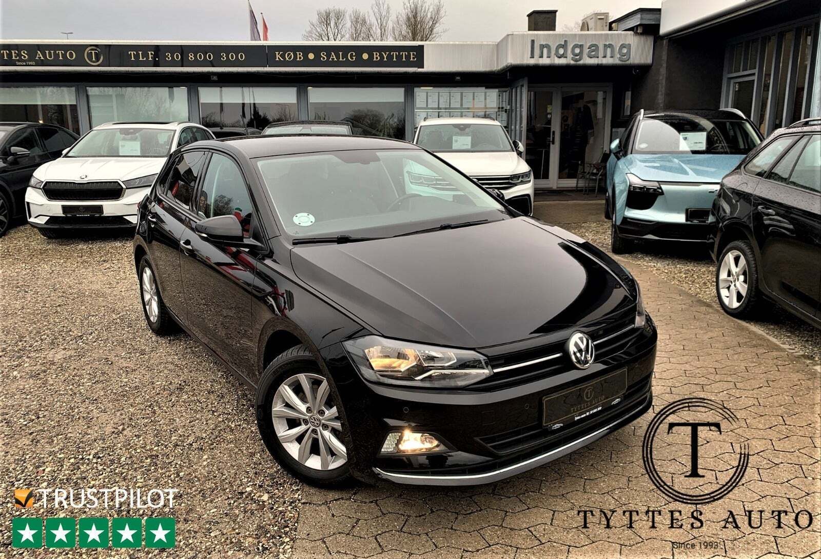 Sort VW Polo fra 2018