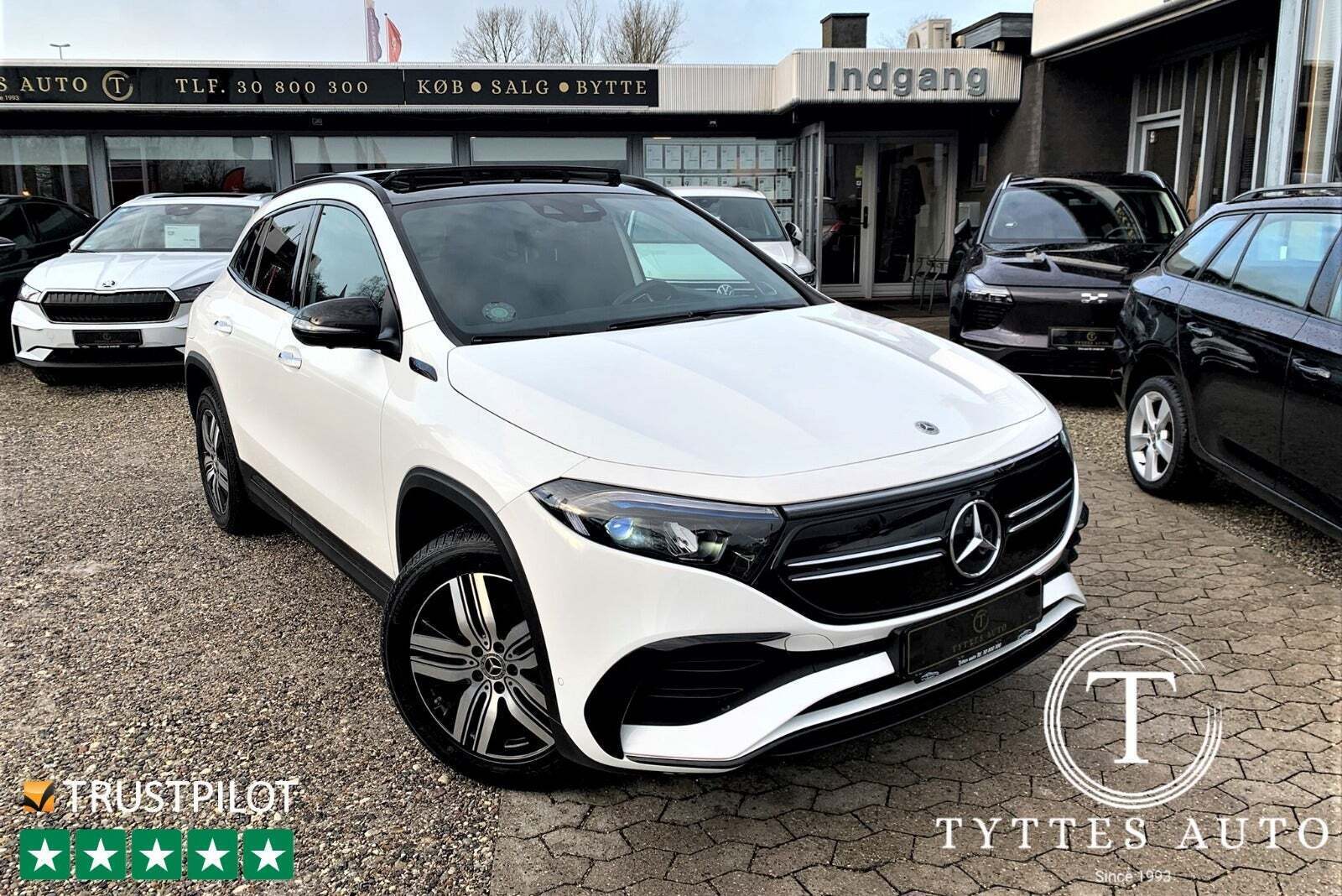 Hvid Mercedes EQA250 fra 2021