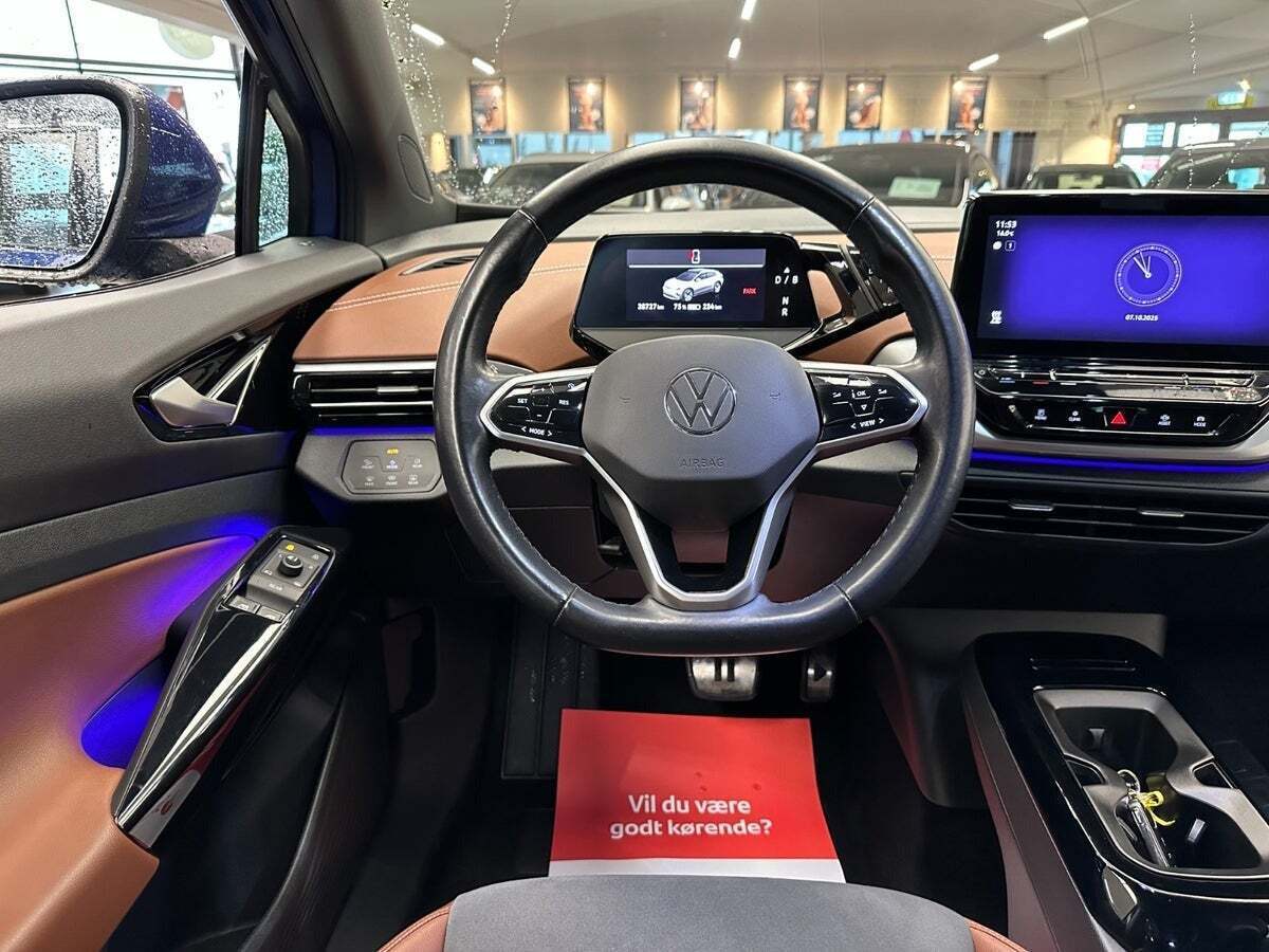 Blå VW ID.4 fra 2021