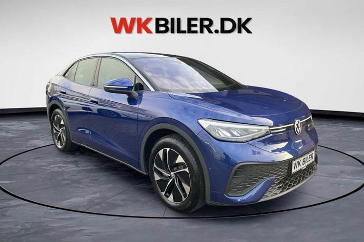 Blå VW ID.5 fra 2025 set udefra