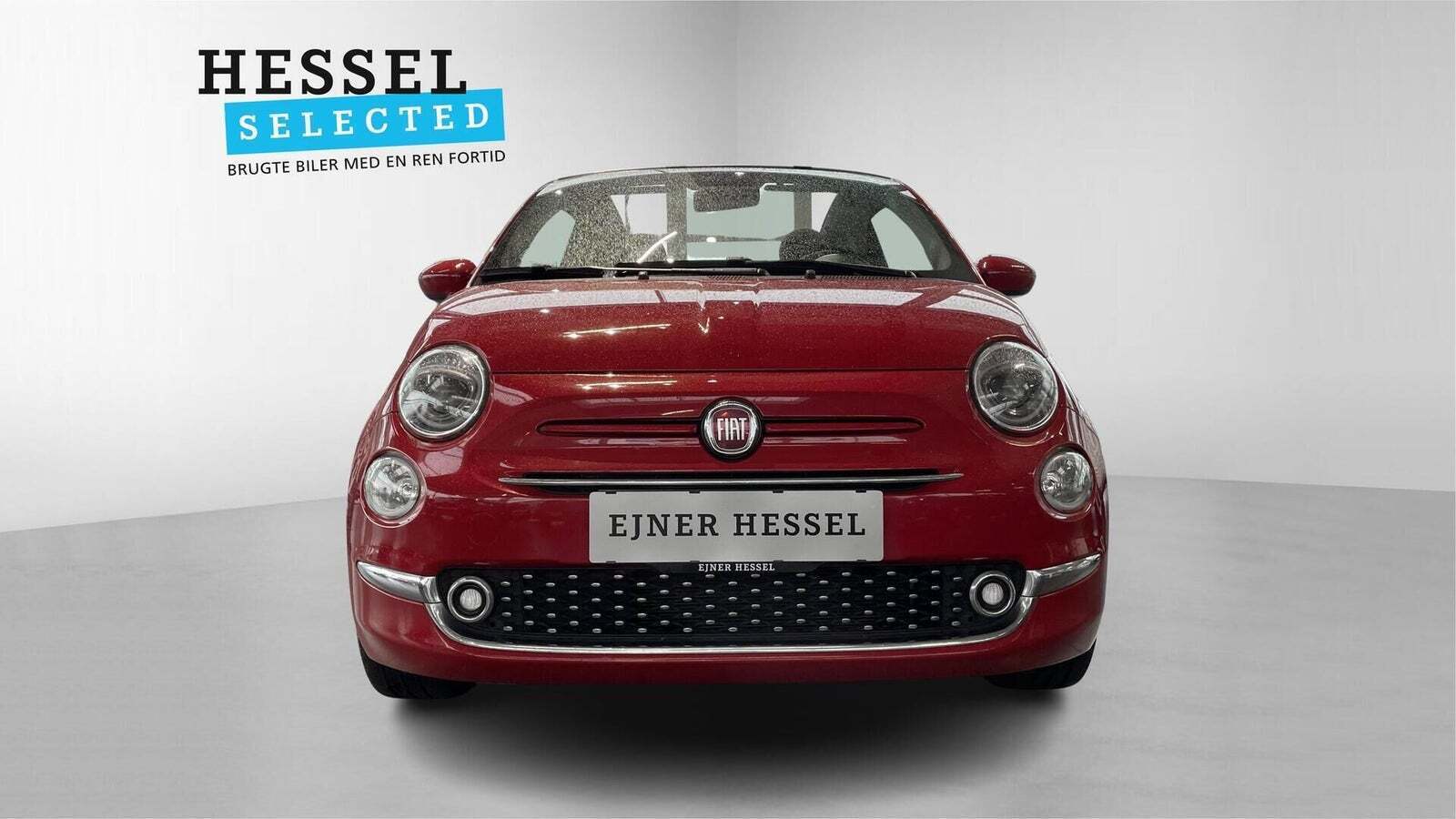 Rød Fiat 500C fra 2021