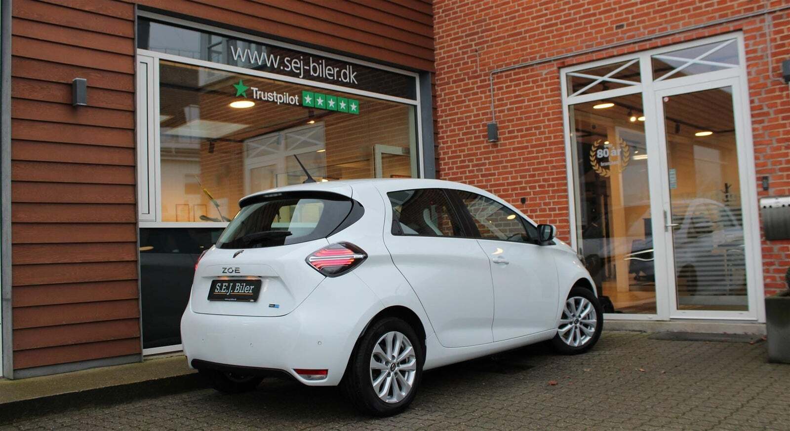 Hvid Renault Zoe fra 2021