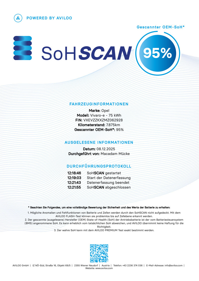 Hvid Opel Zafira-e Life fra 2021