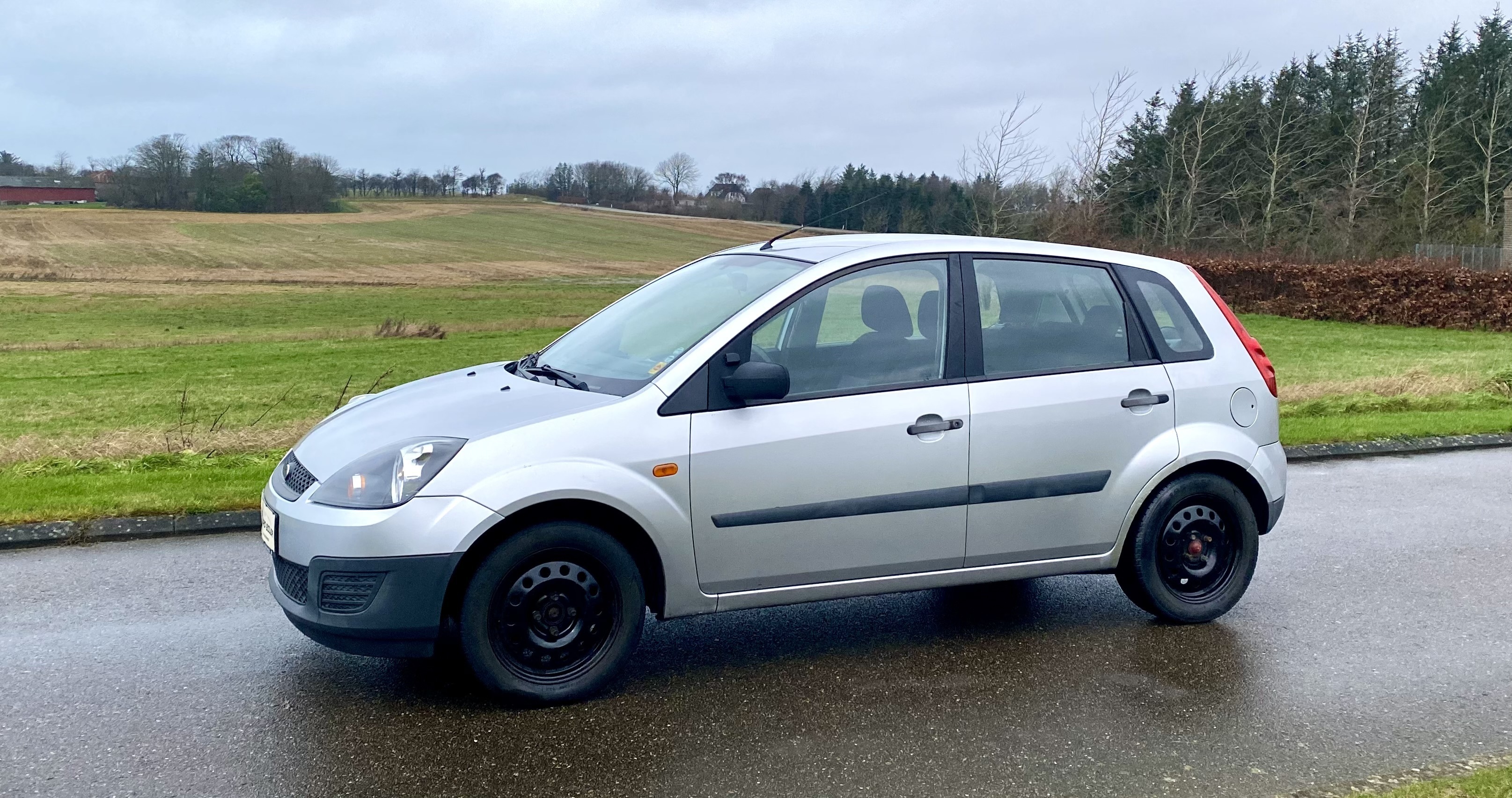 Sølv Ford Fiesta fra 2007