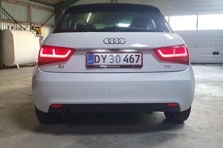 Hvid Audi A1 Sportback fra 2012