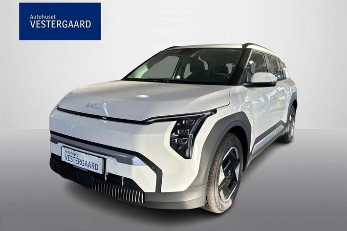 Hvid Kia EV3 fra 2025 set udefra