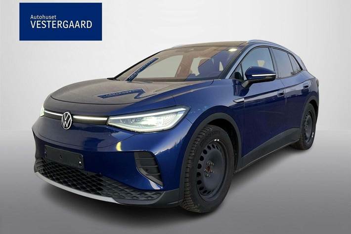 Blå VW ID.4 fra 2022 set udefra