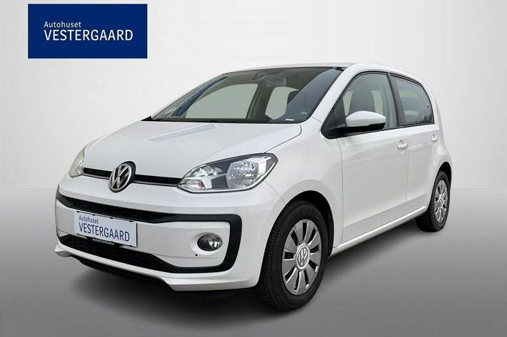 Hvid VW UP! fra 2017 set udefra