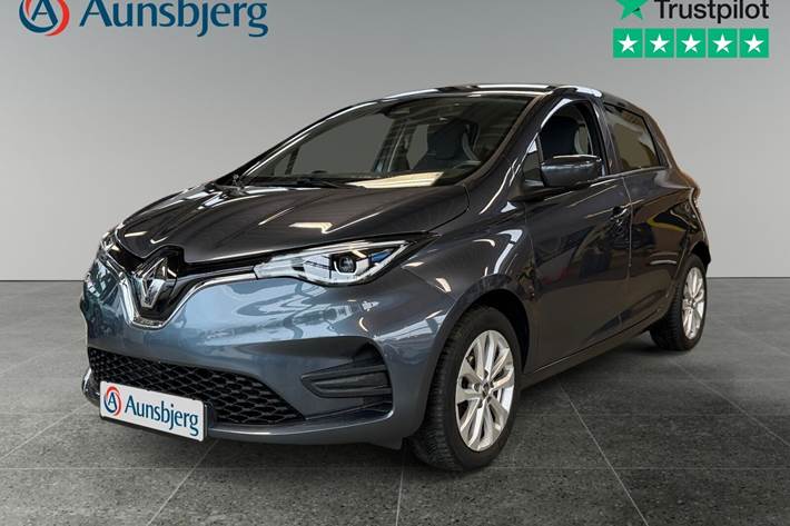 Grå Renault Zoe fra 2020 set udefra