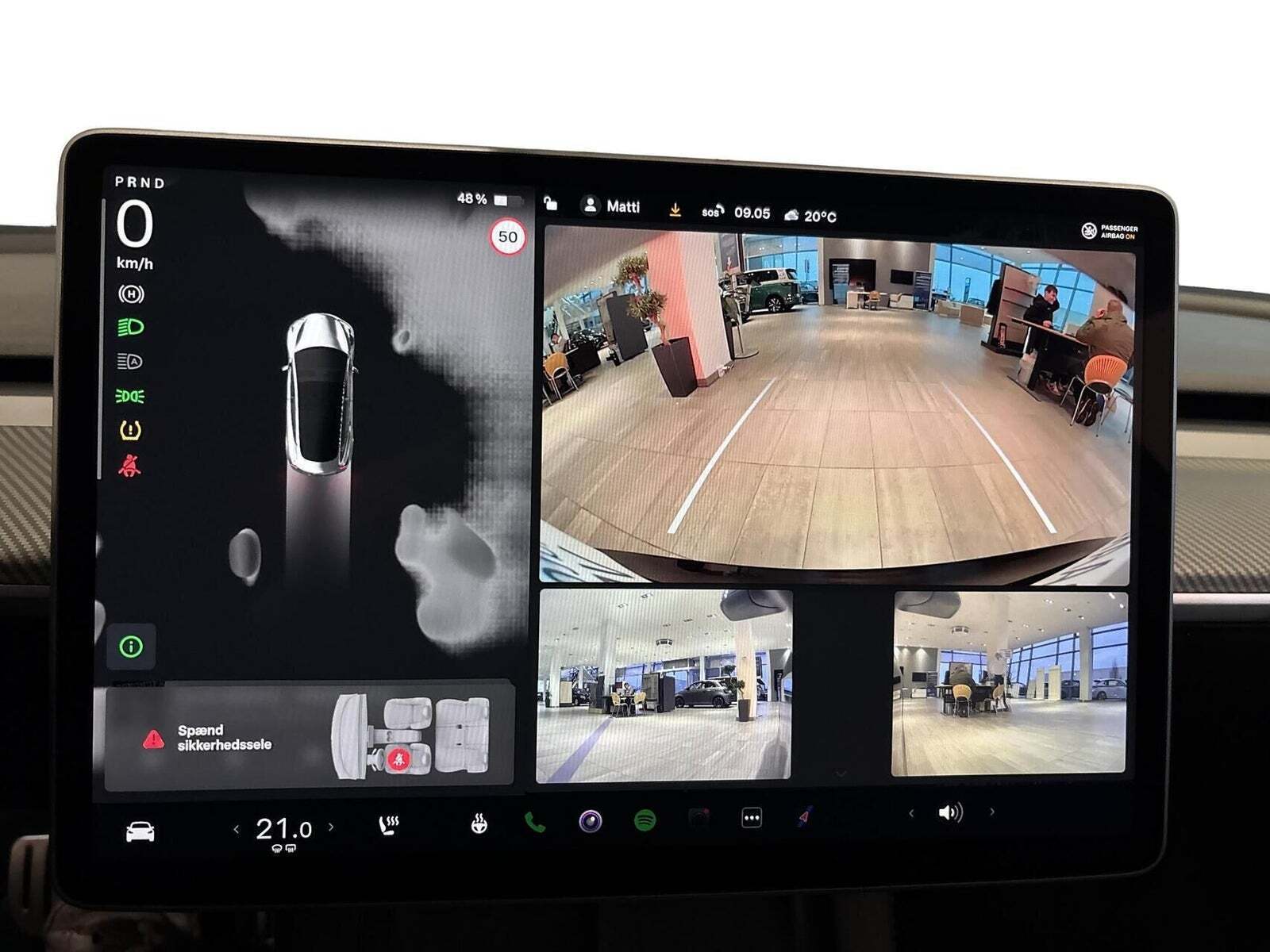 Sort Tesla Model 3 fra 2023