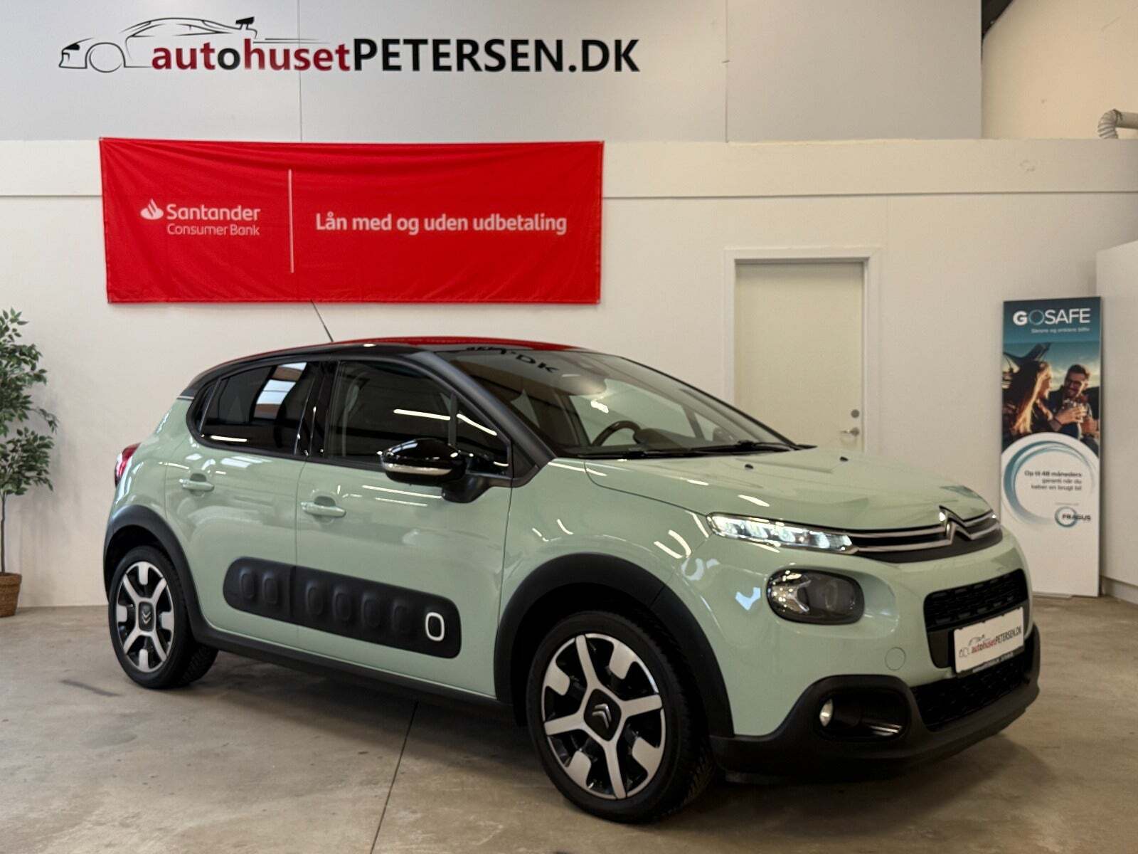 Grøn Citroën C3 fra 2019