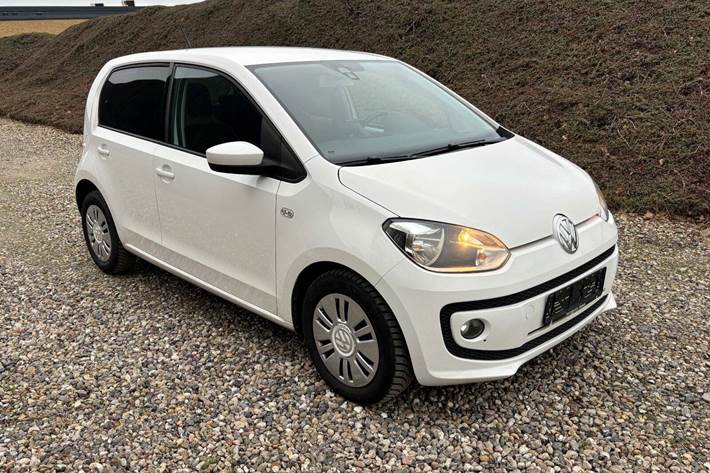 Hvid VW UP! fra 2016 set udefra