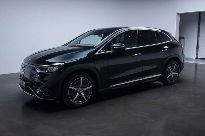 Grøn Mercedes EQE350 SUV fra 2024