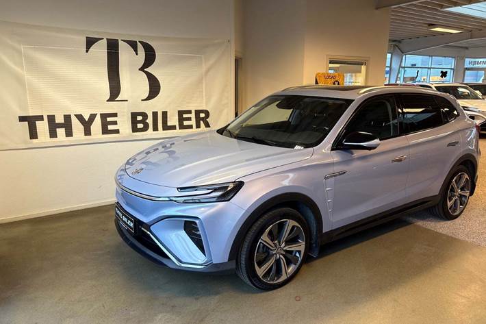 Blå MG Marvel R fra 2022 set udefra