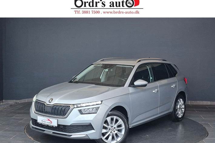 Sølv Skoda Kamiq fra 2020 set udefra