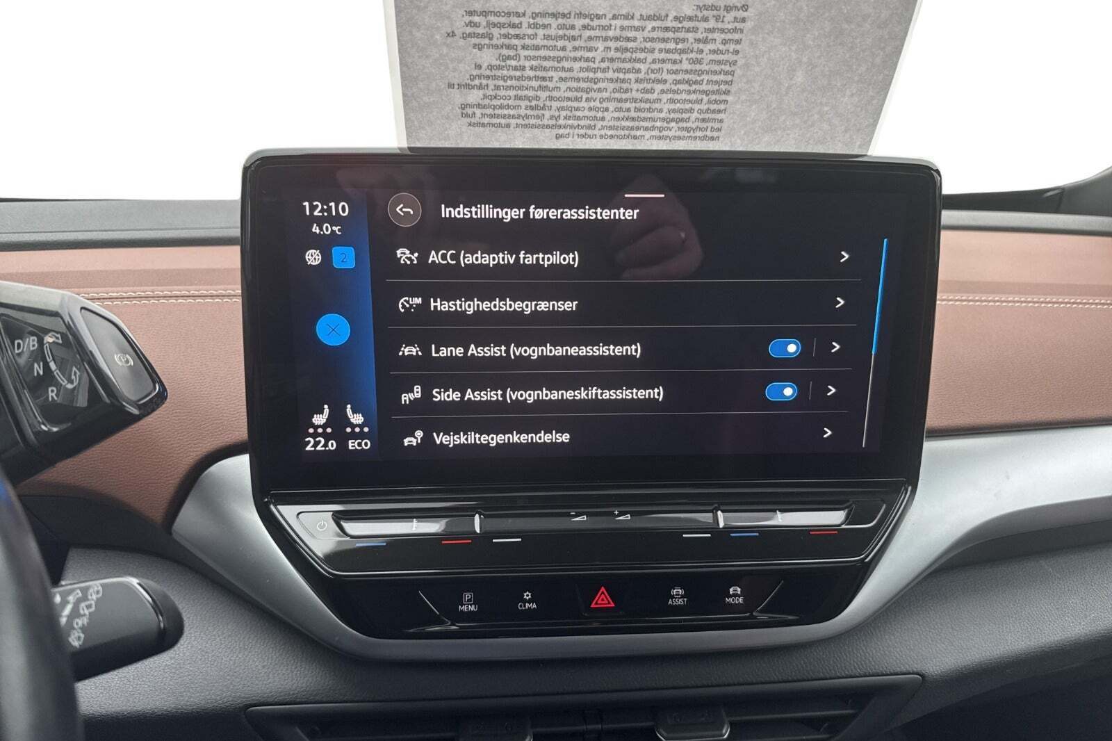 Blå VW ID.4 fra 2021