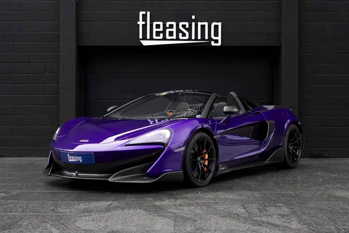 Lilla McLaren 600LT fra 2020 set udefra