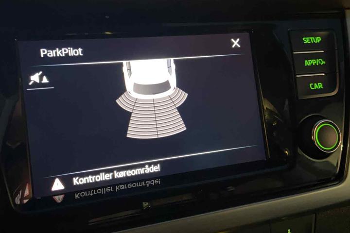 Grå Skoda Fabia fra 2018