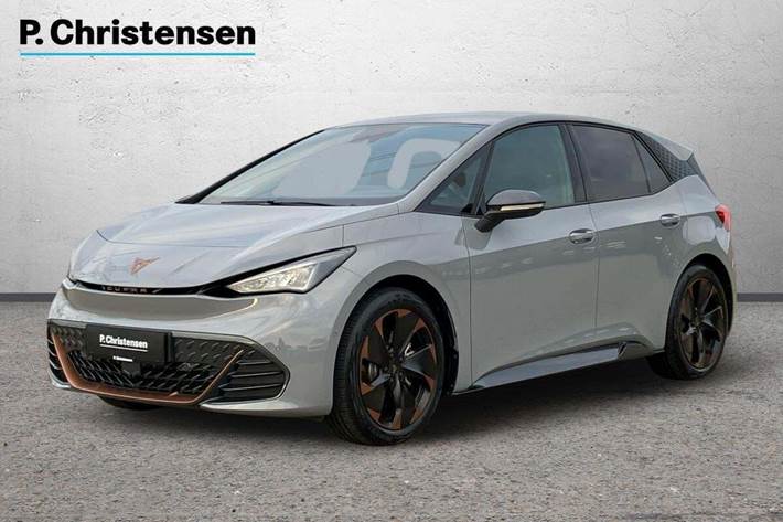 Grå Cupra Born fra 2024 set udefra