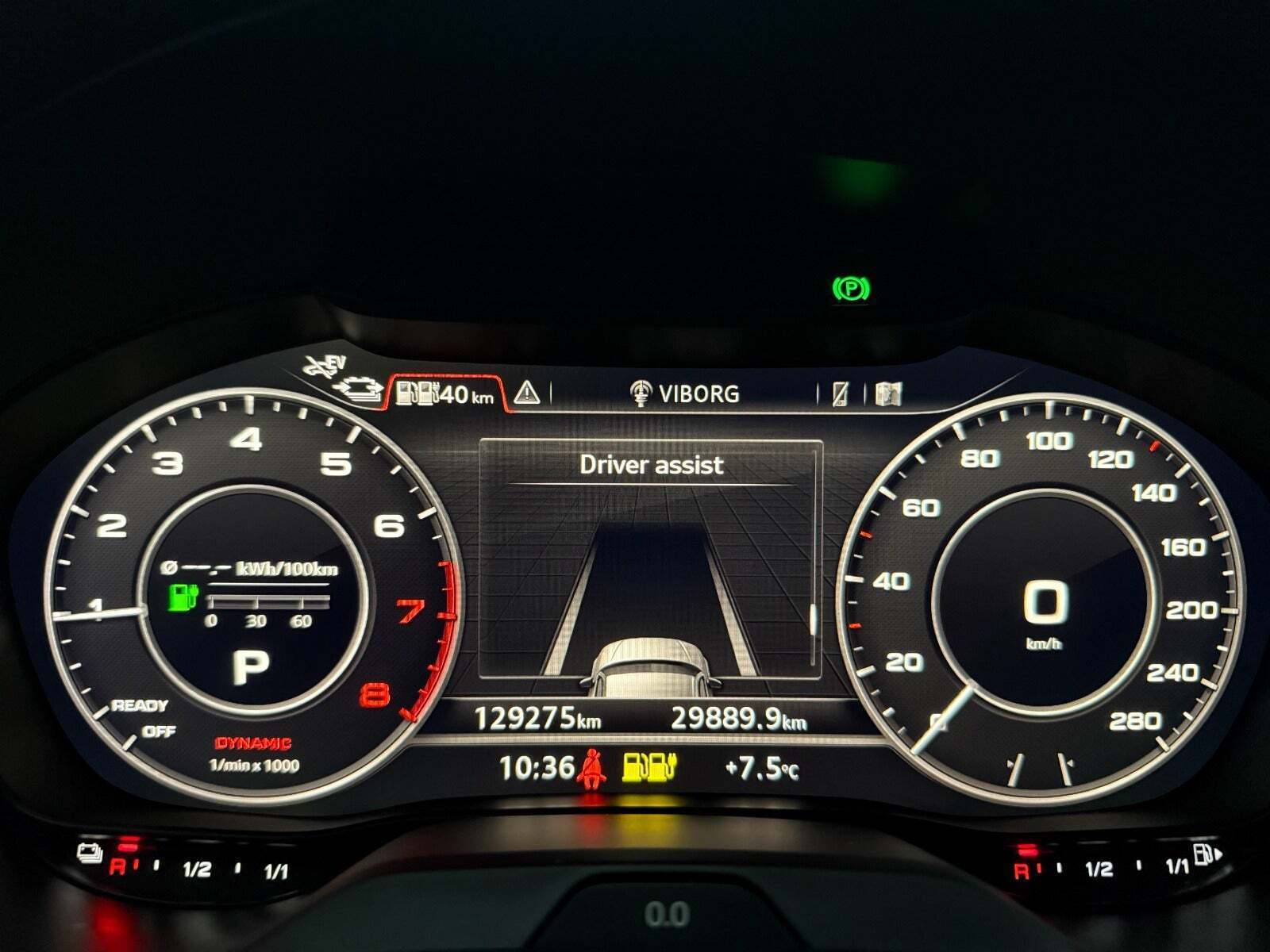 Rød Audi A3 fra 2017