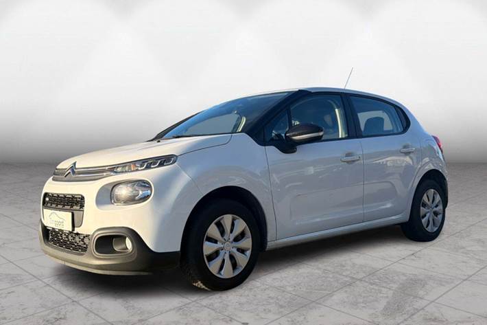 Hvid Citroën C3 fra 2017 set udefra