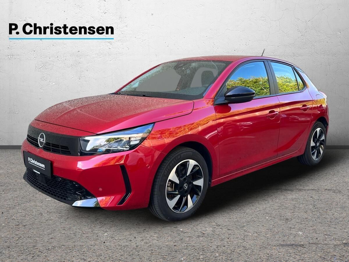 Rød Opel Corsa-e fra 2023