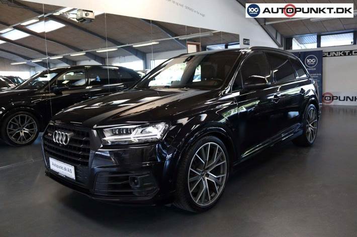Sort Audi SQ7 fra 2017 set udefra