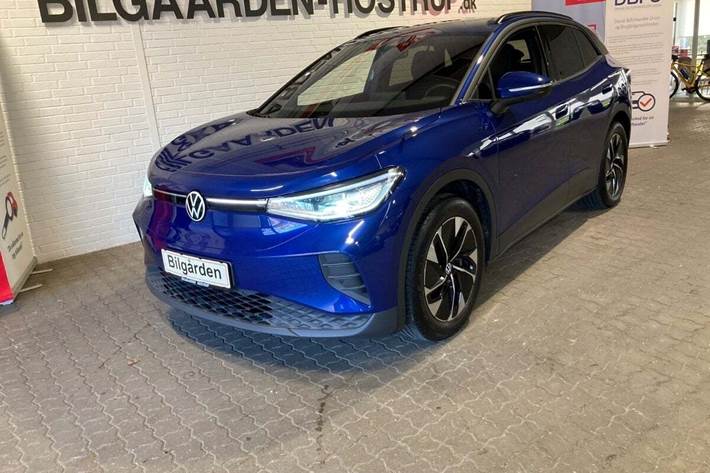 Blå VW ID.4 fra 2024 set udefra