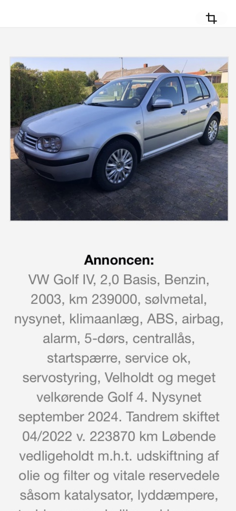 VW Golf 2,0