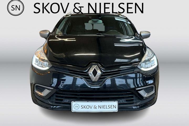 Sort Renault Clio IV fra 2017 set udefra