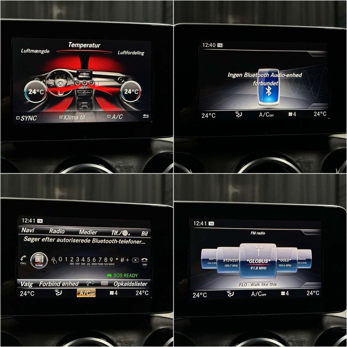 Sort Mercedes C220 d fra 2018