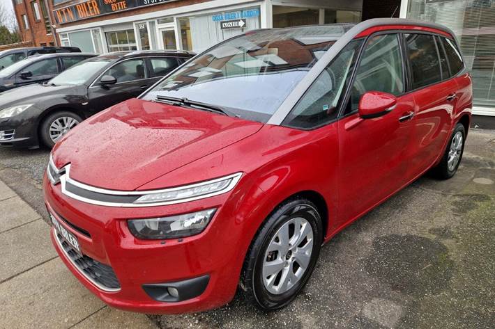 Grå Citroën Grand C4 Picasso fra 2016 set udefra