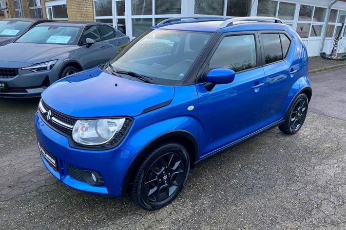Blå Suzuki Ignis fra 2019 set udefra