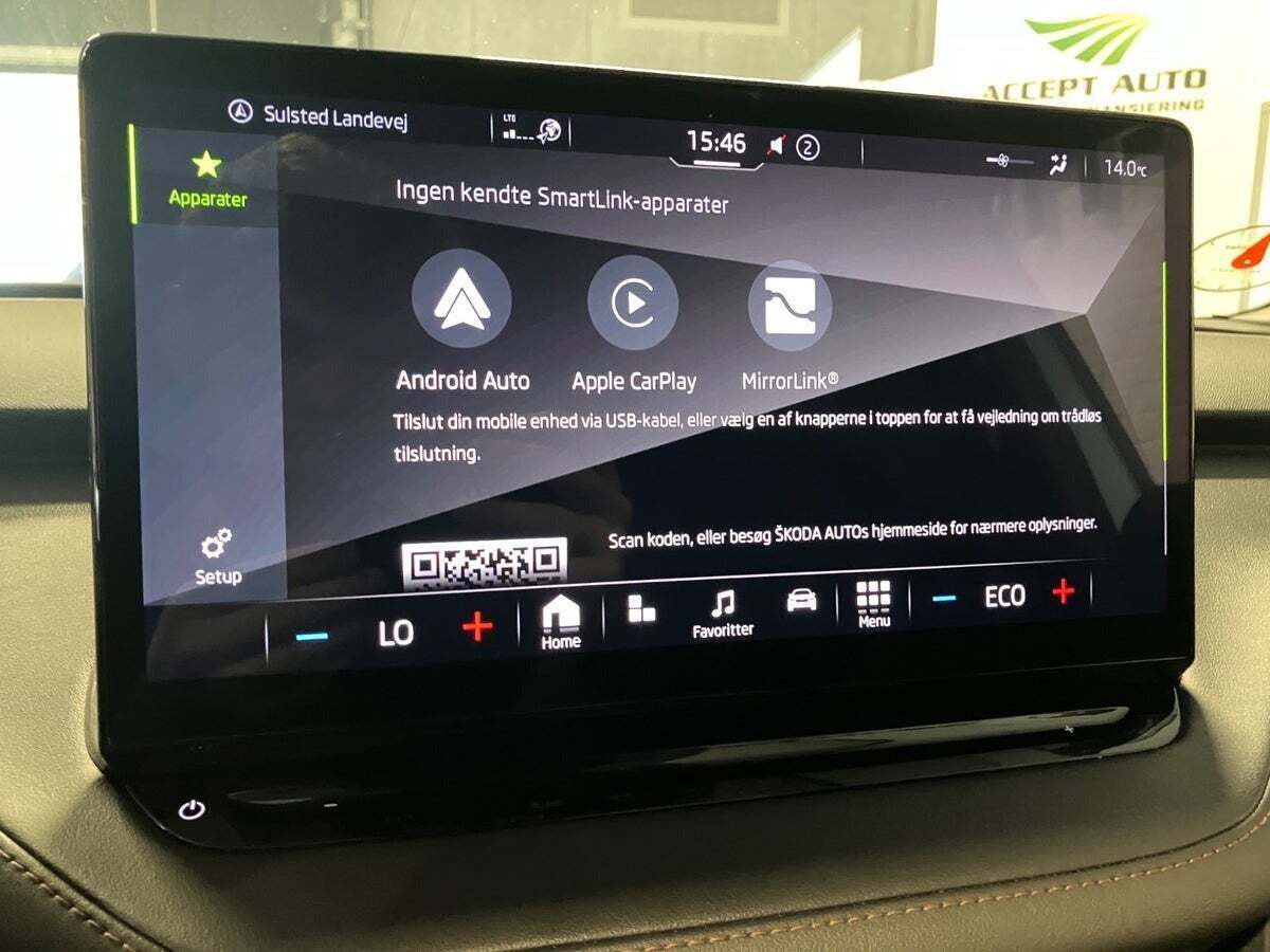 Grøn Skoda Enyaq fra 2022