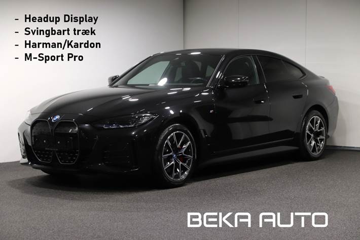 Sort BMW i4 fra 2023 set udefra