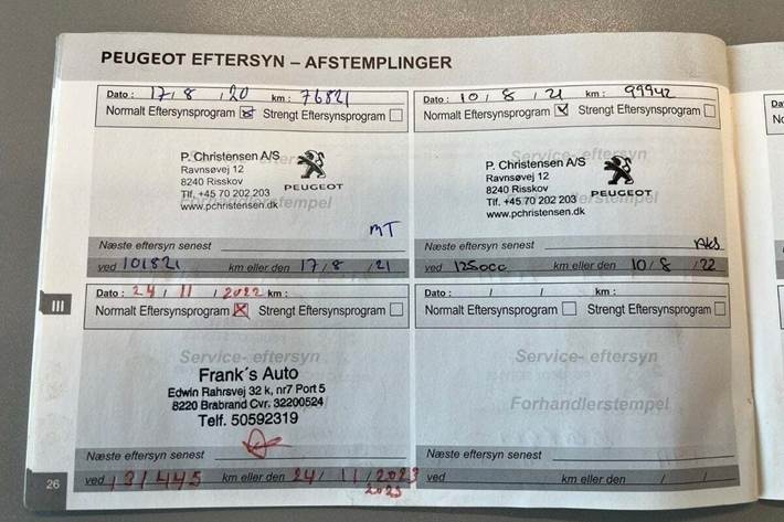 Sølv Peugeot 308 fra 2018