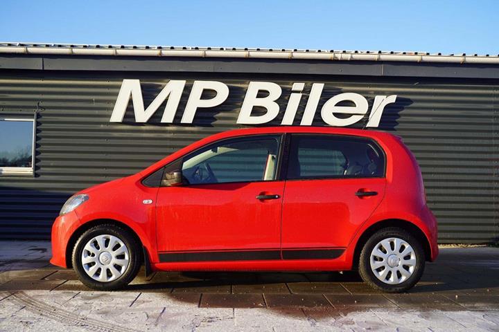 Rød Skoda Citigo fra 2013