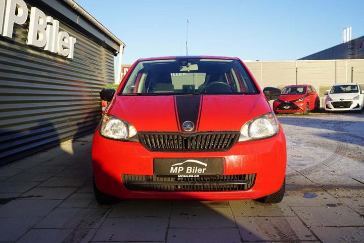 Rød Skoda Citigo fra 2013