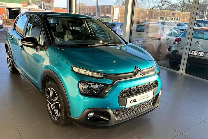 Blå Citroën C3 fra 2021