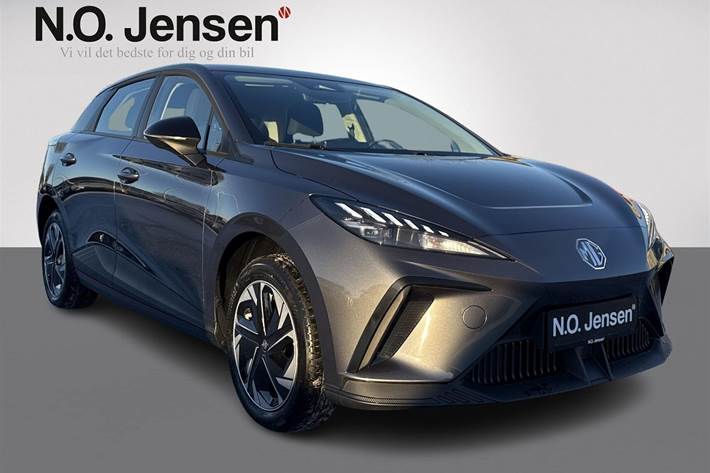 Grå MG MG4 Electric fra 2025 set udefra