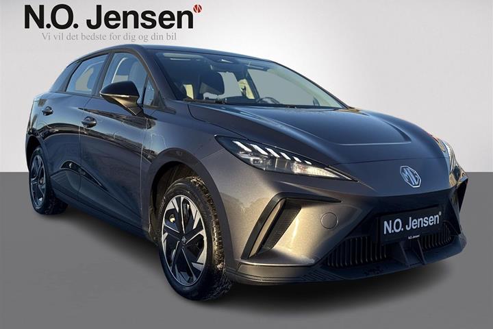 Grå MG MG4 Electric fra 2025 set udefra