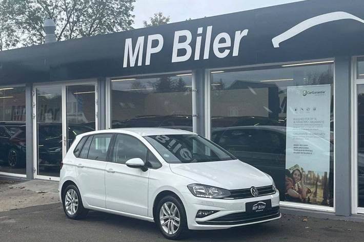 Hvid VW Golf Sportsvan fra 2019