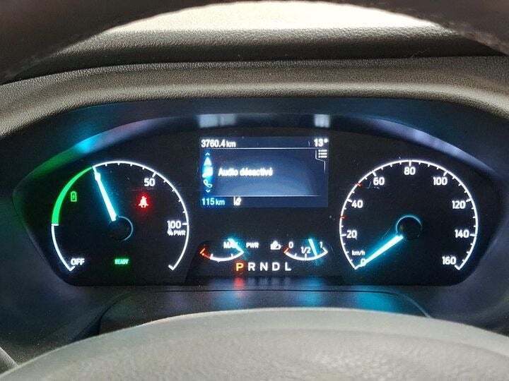 Hvid Ford E-Transit 350 L3 Chassis fra 2023