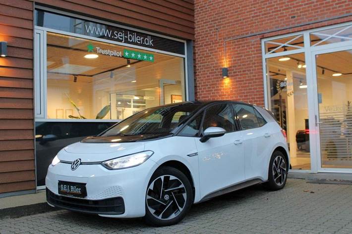 Hvid VW ID.3 fra 2020
