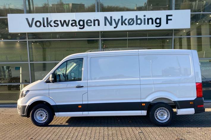 Hvid VW Crafter 35 fra 2026