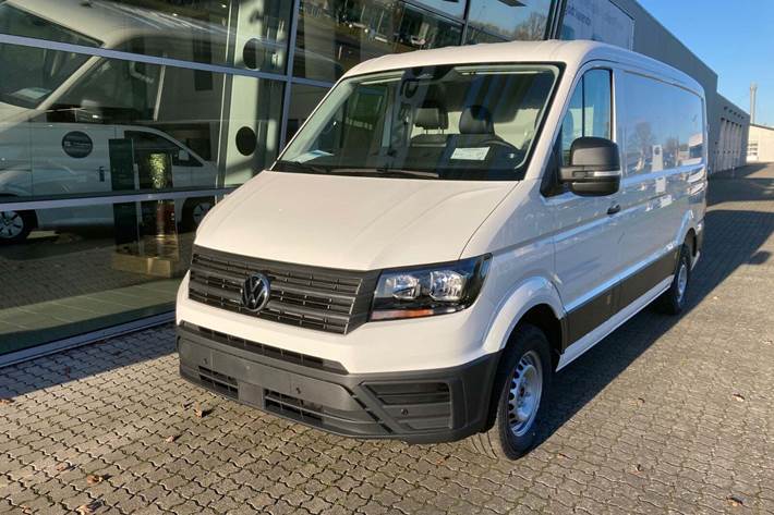 Hvid VW Crafter 35 fra 2026