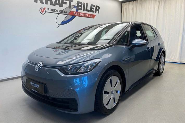 Grå VW ID.3 fra 2021 set udefra