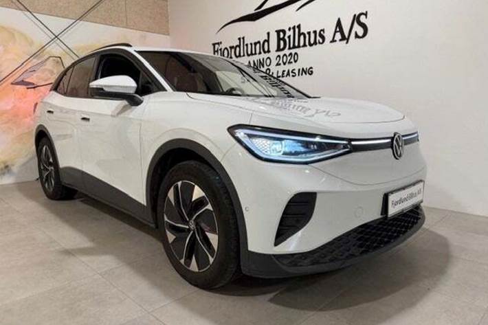 Hvid VW ID.4 fra 2024 set udefra